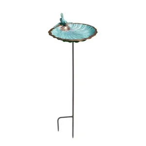 Scallop Shell Birdbath with stand