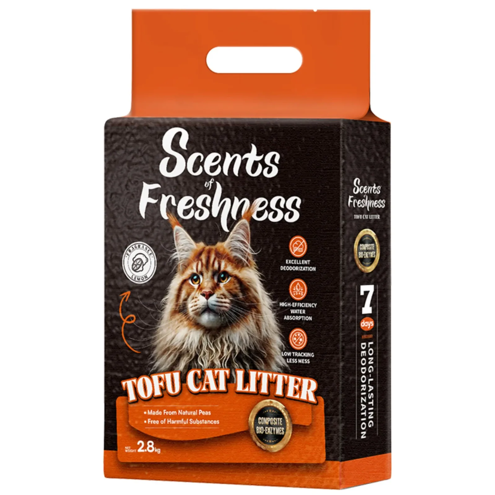Scents of Freshness Premium Tofu Cat Litter for Cats (Lemon)
