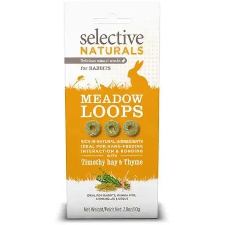 Science Selective Meadow Loops with Timothy Hay & Thyme Rabbit Treats 2.8 oz