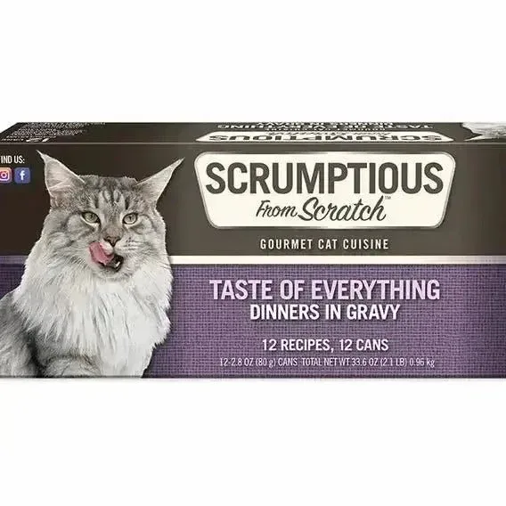 Scrumptious From Scratch Taste of Everything Variety Wet Cat Food 12/2.8oz