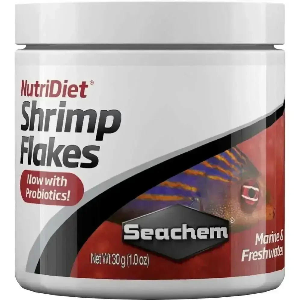 Seachem Laboratories NutriDiet Shrimp Flakes Fish Food