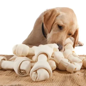 Select Grille Knotted Rawhide Bone Bulk Bag