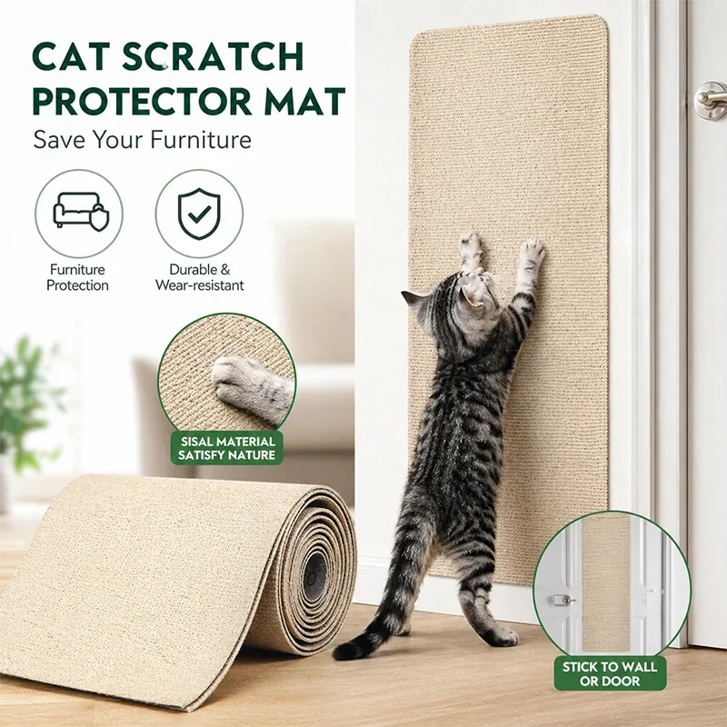 Self-Adhesive Cat Scratching Mat – 30 × 100cm, Cut to Size - Image 2