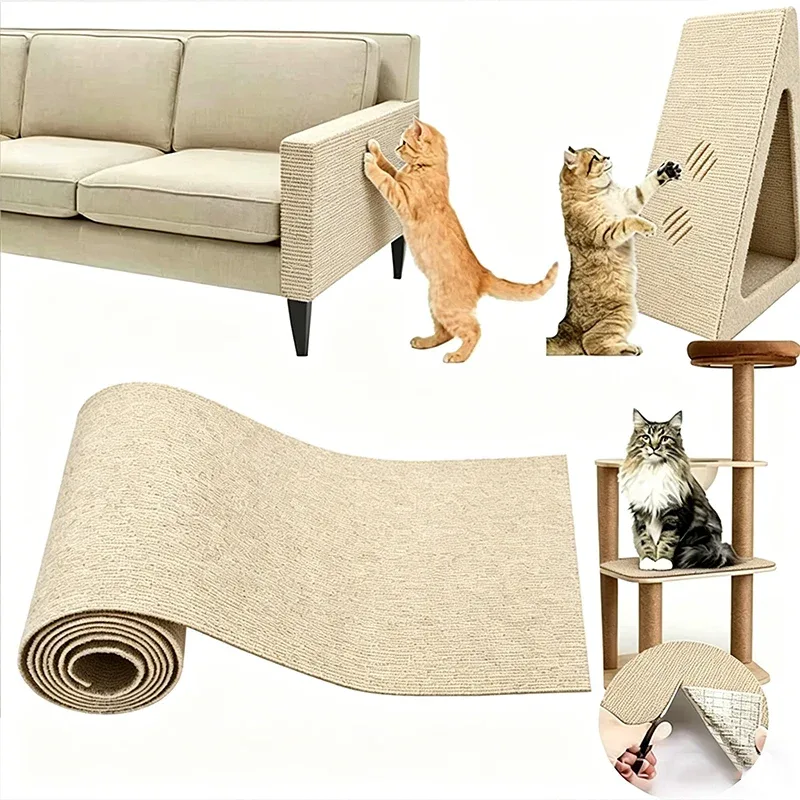 Self-Adhesive Cat Scratching Mat – 30 × 100cm, Cut to Size