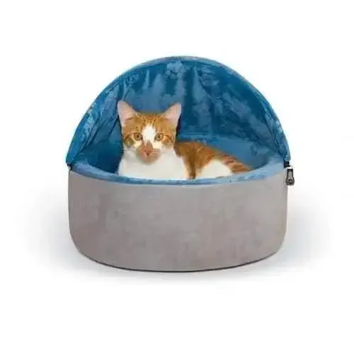Self-Warming Kitty Bed Hooded™
