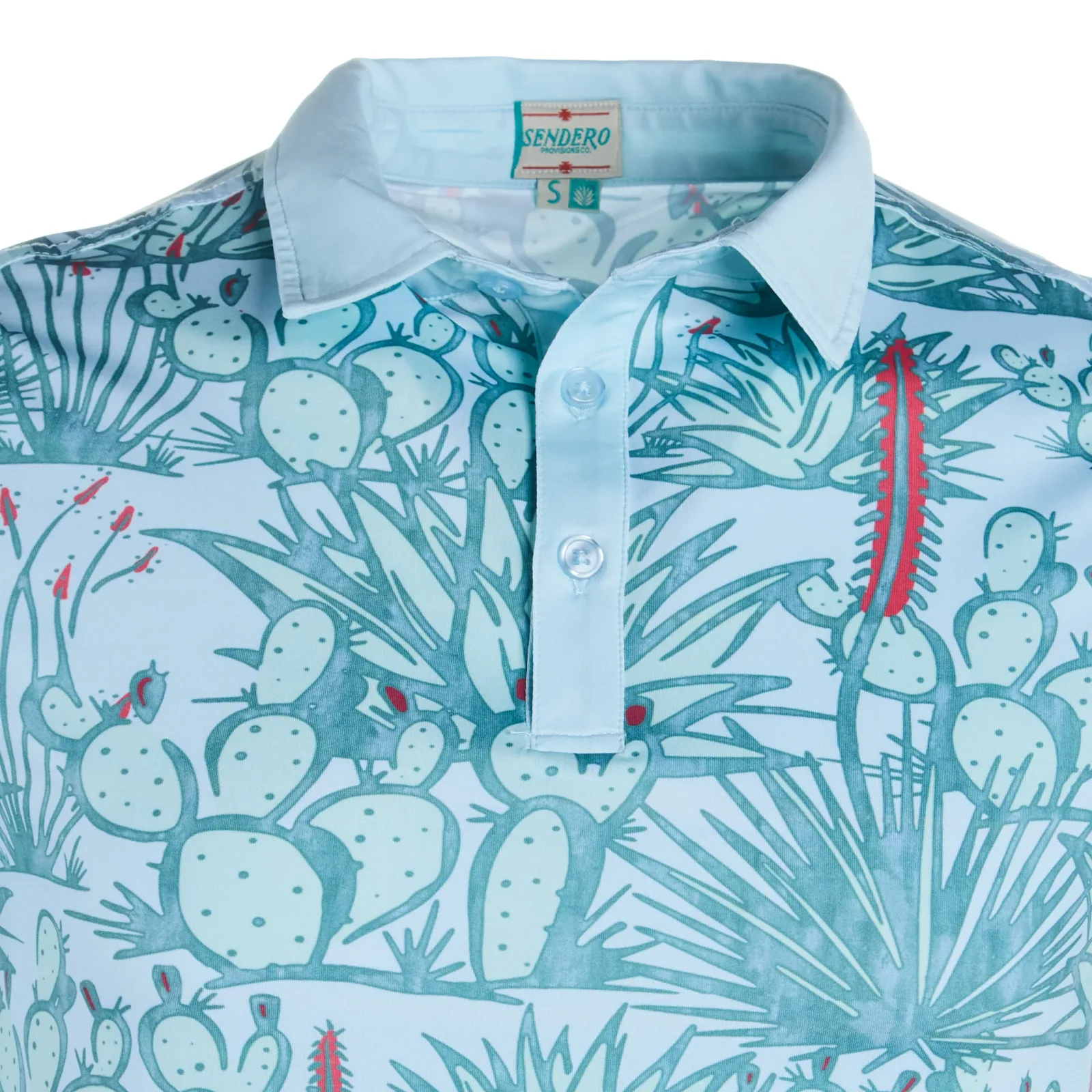 Sendero Provisions Co Men's Big Bend Blue Polo - Image 2
