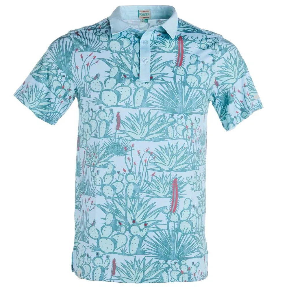 Sendero Provisions Co Men's Big Bend Blue Polo