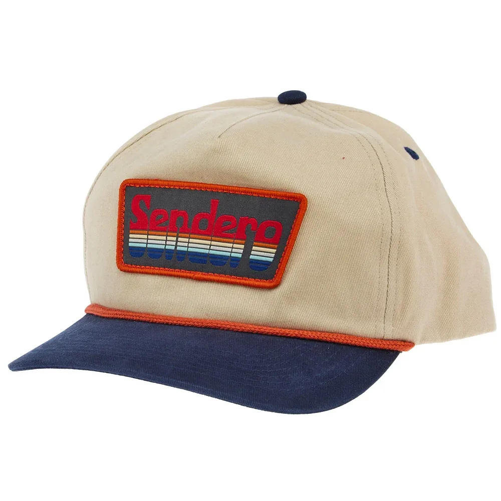 Sendero Provisions Co Men's Cream & Navy Retro Logo Cap - Image 2