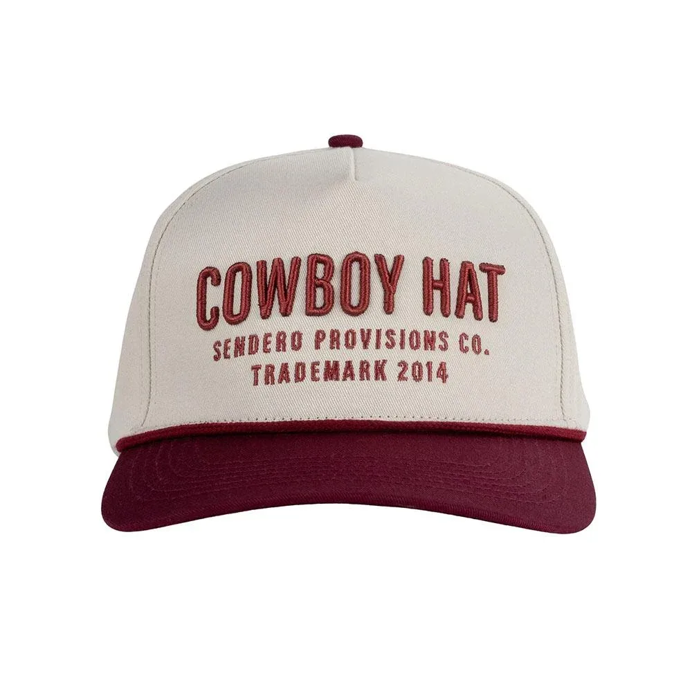Sendero Provisions Co Men's Maroon Cowboy Hat Cap
