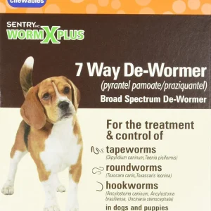 SENTRY Worm X Plus 7 Way De-Wormer Small Dog 2ct