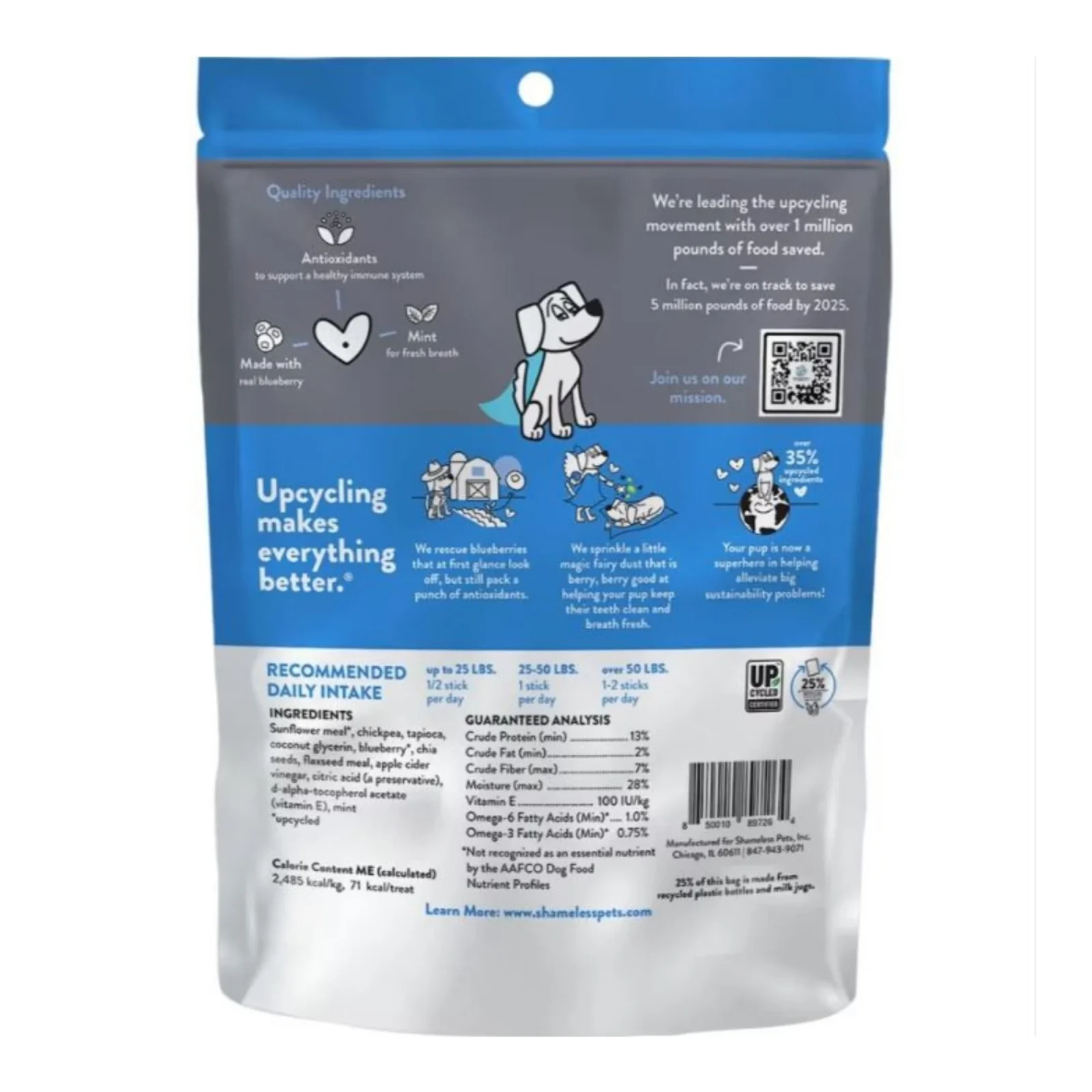 Shameless Dog Dental Sticks Blueberry/Mint - Image 2