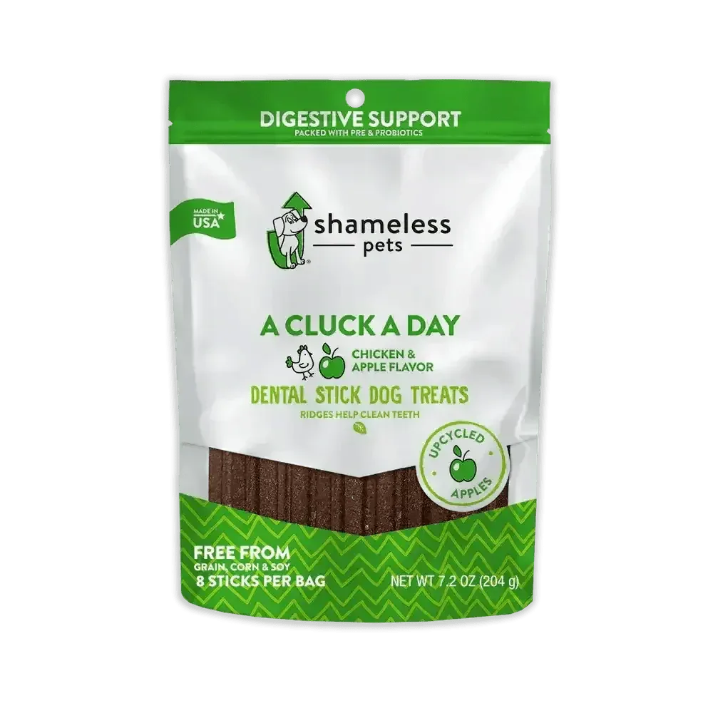 Shameless Pets A Cluck A Day (Pre/Probiotic) Dental Sticks Dog Treats