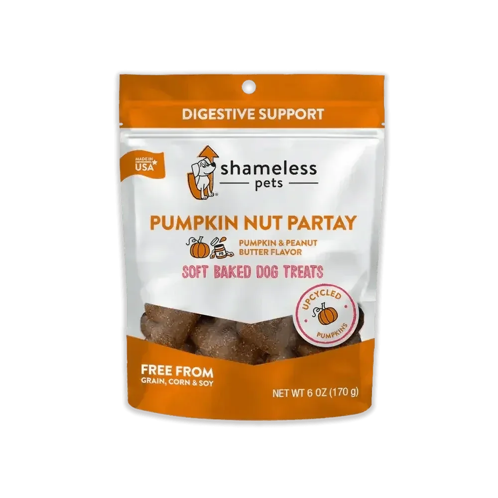 Shameless Pets Pumpkin Nut Par-tay Soft Baked Dog Treats
