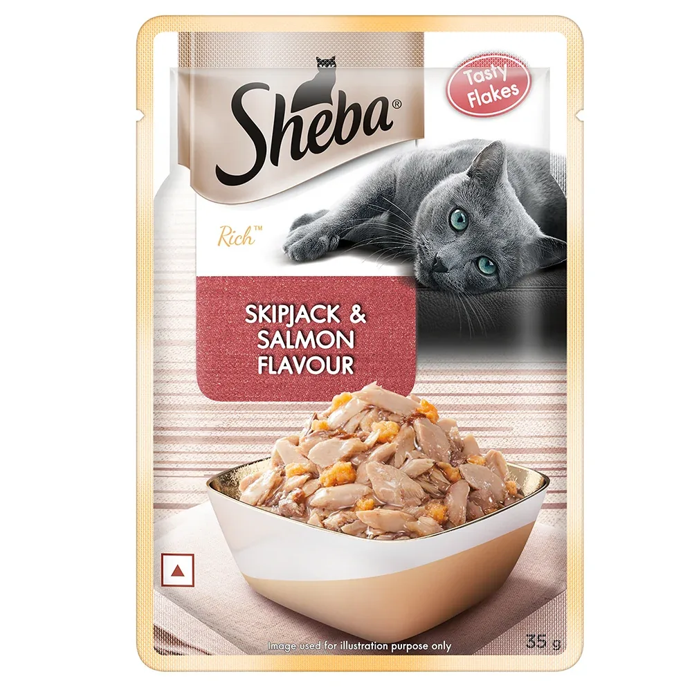 Sheba Skipjack & Salmon Fish Mix Cat Wet Food