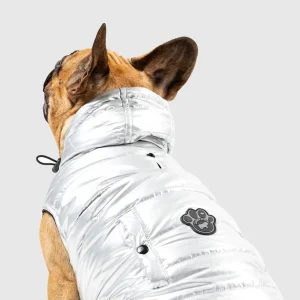 Shiny Puffer Vest in Silver (FINAL SALE)