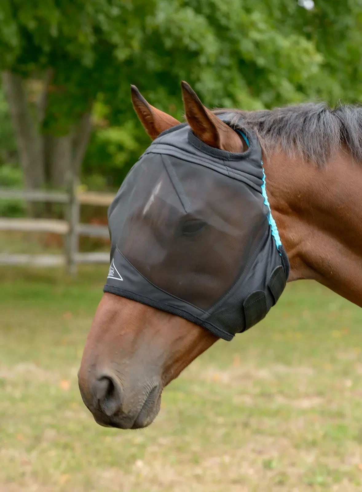 Shires FlyGuard Pro Fine Mesh Fly Mask with Ear Holes