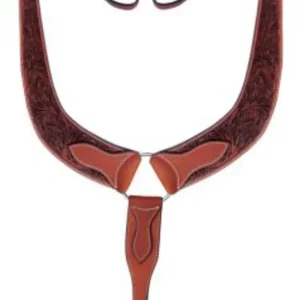 Showman® Acorn Leaf-Tooled Pulling Breast Collar