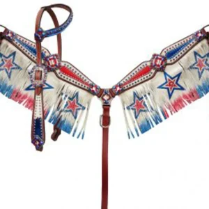 Showman® Red/White/Blue Patriotic Fringe Set