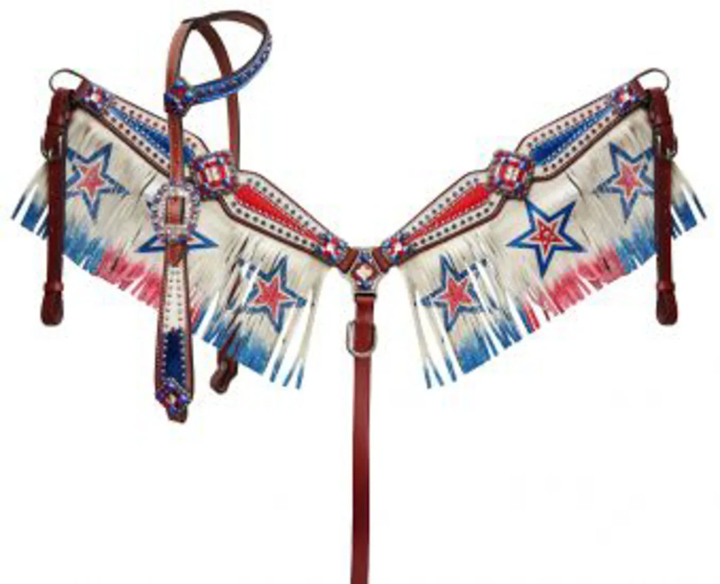 Showman® Red/White/Blue Patriotic Fringe Set