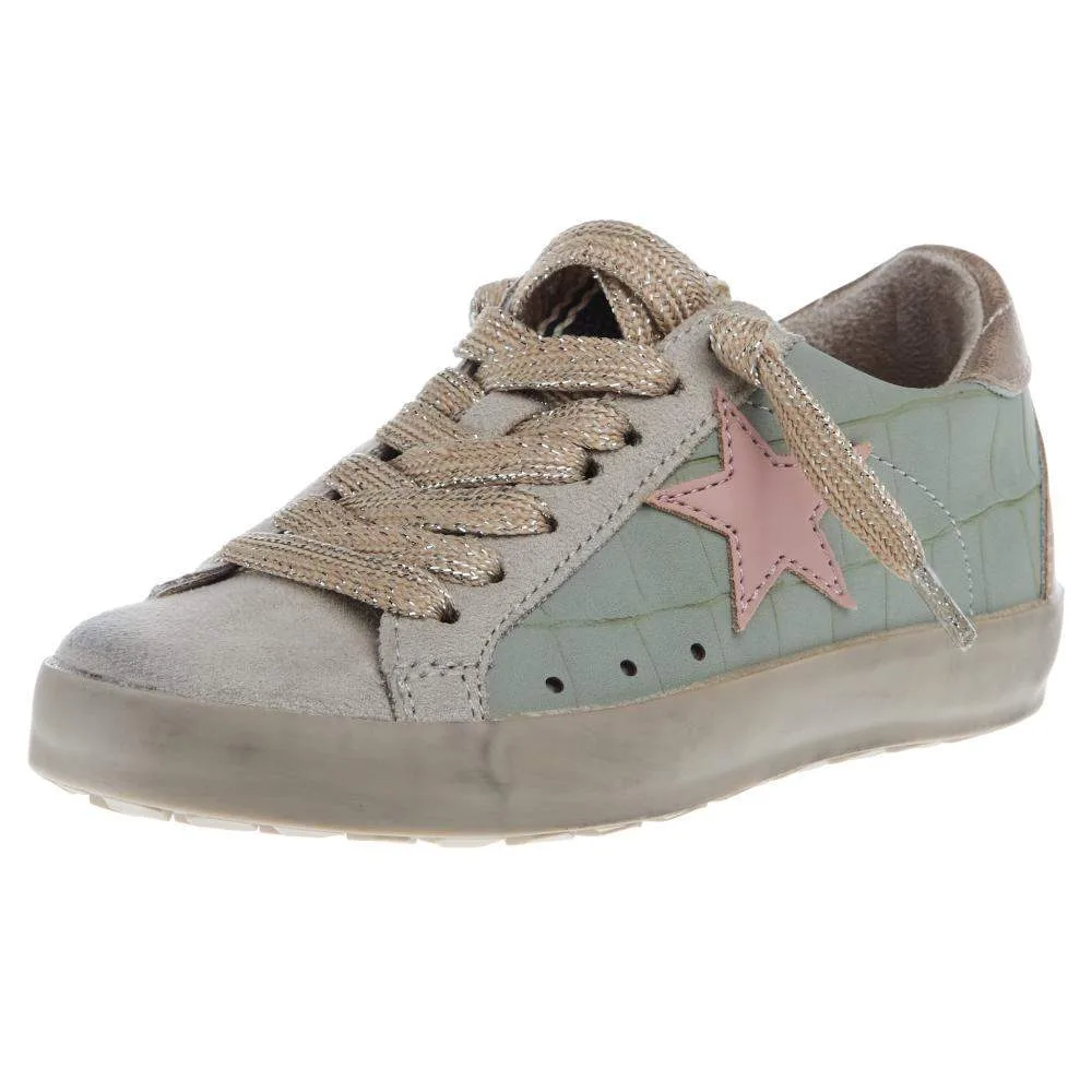 Shu Shop Paula Toddlers Sage Croco Sneaker