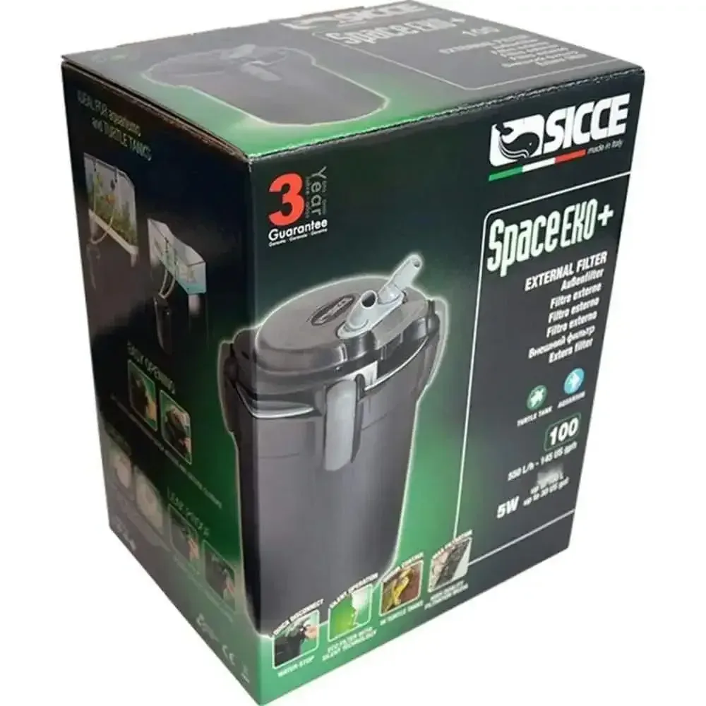 Sicce SPACE EKO 100 Canister Filter for Aquariums up to 30 Gallons - 145 GPH