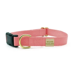 Side-Release Buckle Dog Collar in Pink (Made in the USA)