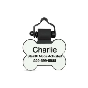 SiliDog The Silent Dog Tag Personalized Silicone Bone Dog ID Tag