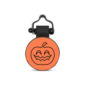 SiliDog The Silent Dog Tag Personalized Silicone Pumpkin Dog & Cat ID Tag