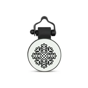 SiliDog The Silent Dog Tag Personalized Silicone Snowflake Dog & Cat ID Tag