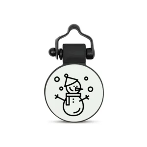 SiliDog The Silent Dog Tag Personalized Silicone Snowman Dog & Cat ID Tag