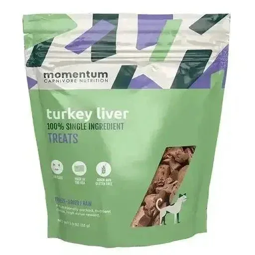 Single-Ingredient Turkey Liver Cat Treats - Biologically Appropriate Nutrition | Momentum
