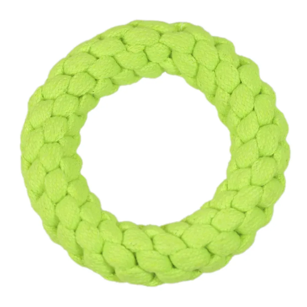 Skatrs Knotted Ball, Ring, Sandal and Carrot Shaped Rope Chew Toy for Dogs and Cats Combo - Image 2