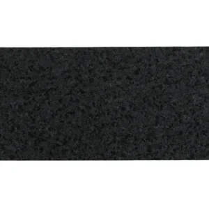 Skinny Rectangle Natural Recycled Rubber Pet Placemat in Black