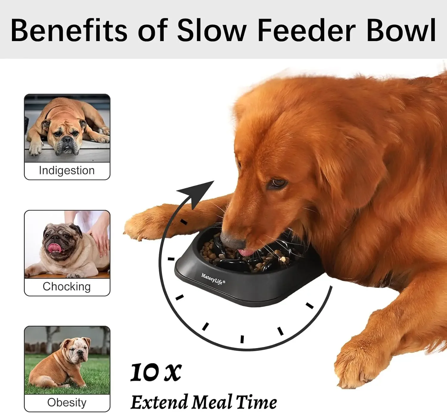 Slow Feed Dog Bowl | Interactive Puzzle Feeder Anti-Gulp - Image 2