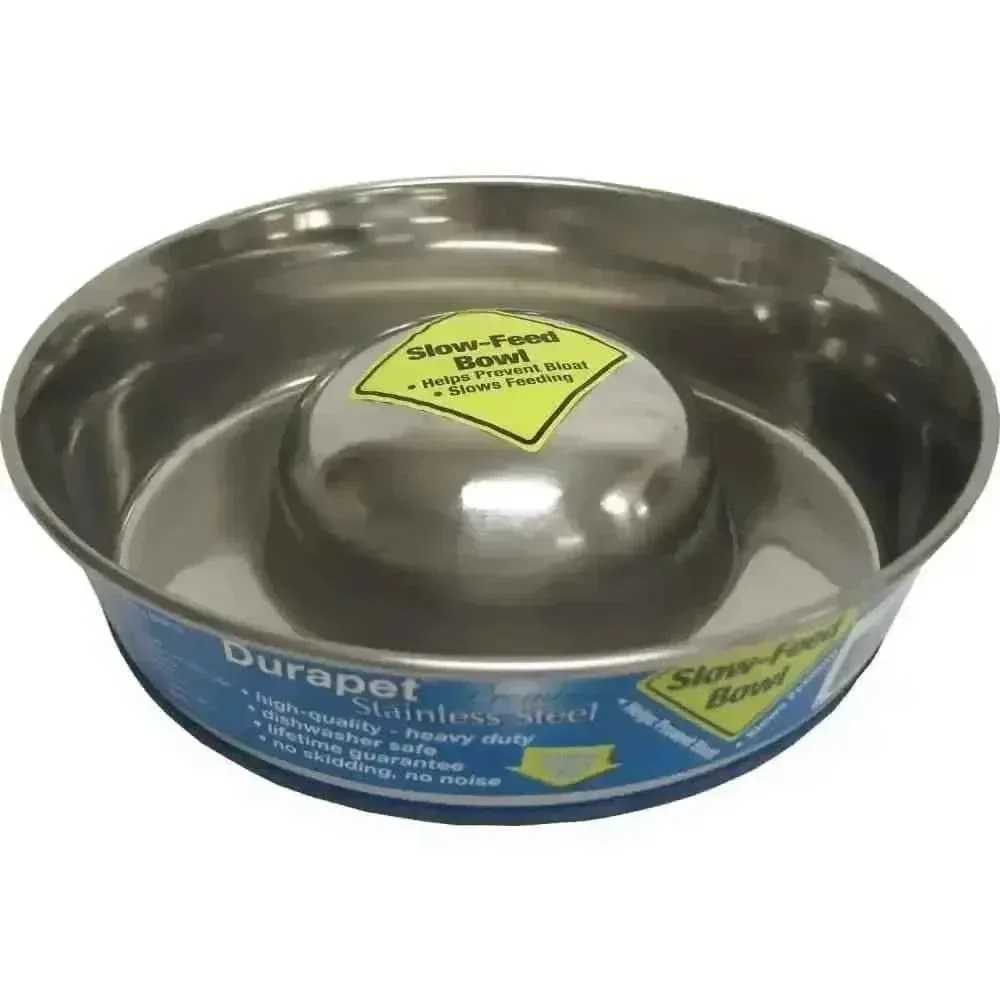 Slow Feed Stainless Steel Bowl