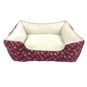 Slumber Pet Red Arrow Print 19-inch Cuddler Bed