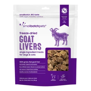 Small Batch Freeze-Dried Goat Liver Dog Treats, 3 oz