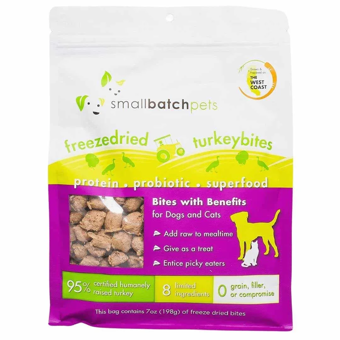 Small Batch Freeze Dried Turkey Bites, 7oz