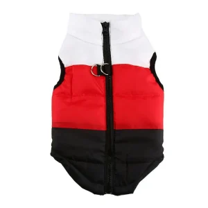 Small Dog Winter Coat with Back Zip & Lead Buckle – XS & S Sizes