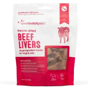 Smallbatch Dog Cat Freeze Dried Treat Beef Liver, 4oz