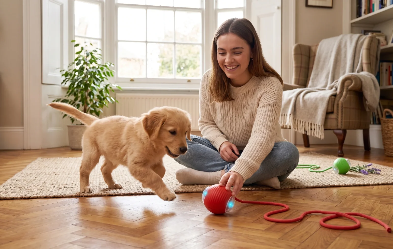 Smart Automatic Rolling Dog Ball Toy | Interactive