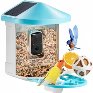 Smart Bird Feeder With Camera 2K HD AI Identify Bird Species Solar-Powered