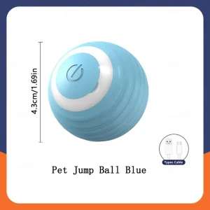 Smart Cat Toys Ball Automatic Interactive Pets Electric Rolling Teaser USB Rechargeable Kitty Moving Bouncing