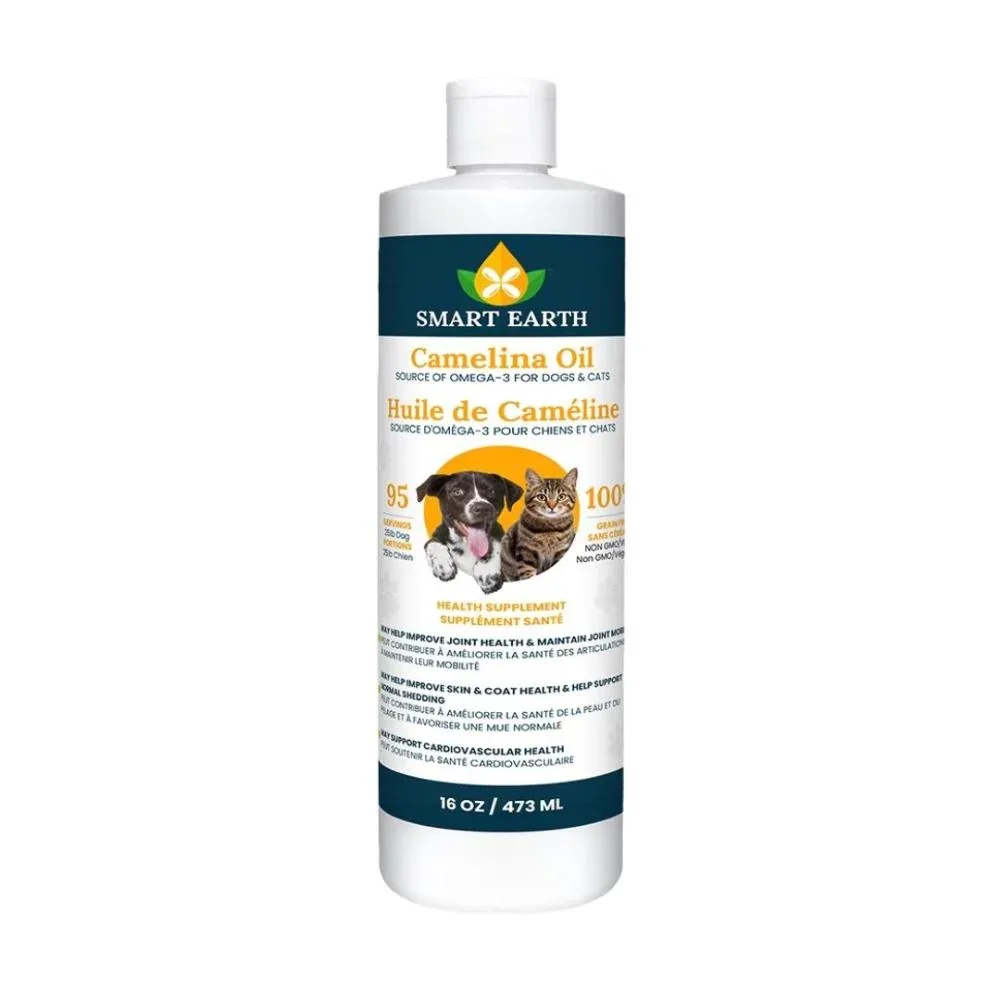 Smart Earth Camelina Omega 3 Oil for Dogs and Cats 16oz