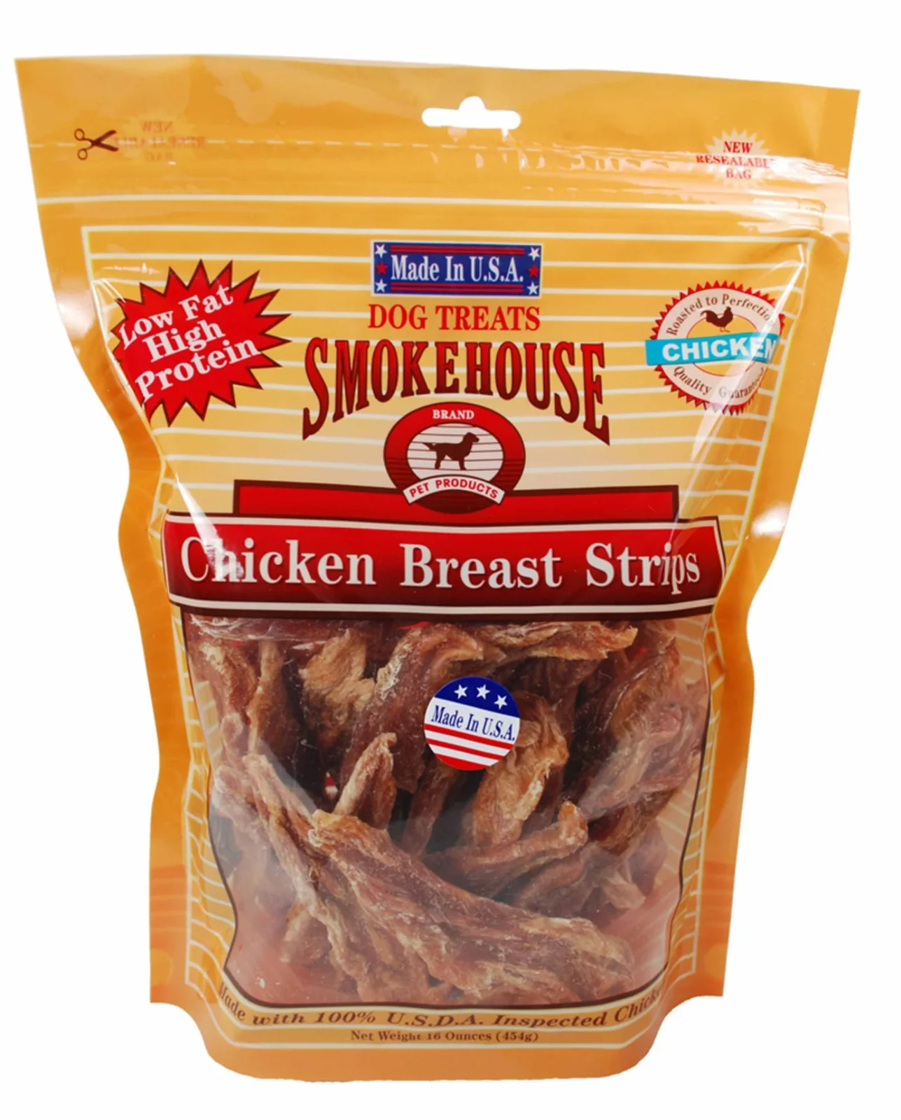 Smokehouse USA Made Chicken Strips Dog Treat, 16 oz