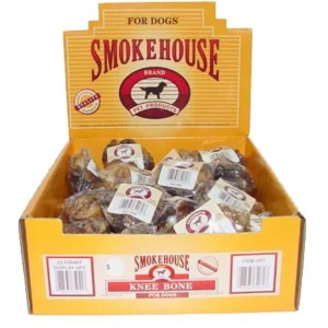 Smokehouse USA Made Knee Bones Shelf Display Box 25ct