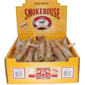 Smokehouse USA Made Pork Skin Retrievers Shelf Display Box 30ct