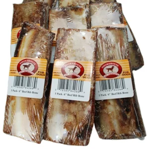 Smokehouse USA Made Rib Bones Shelf Display Box 6in/30ct