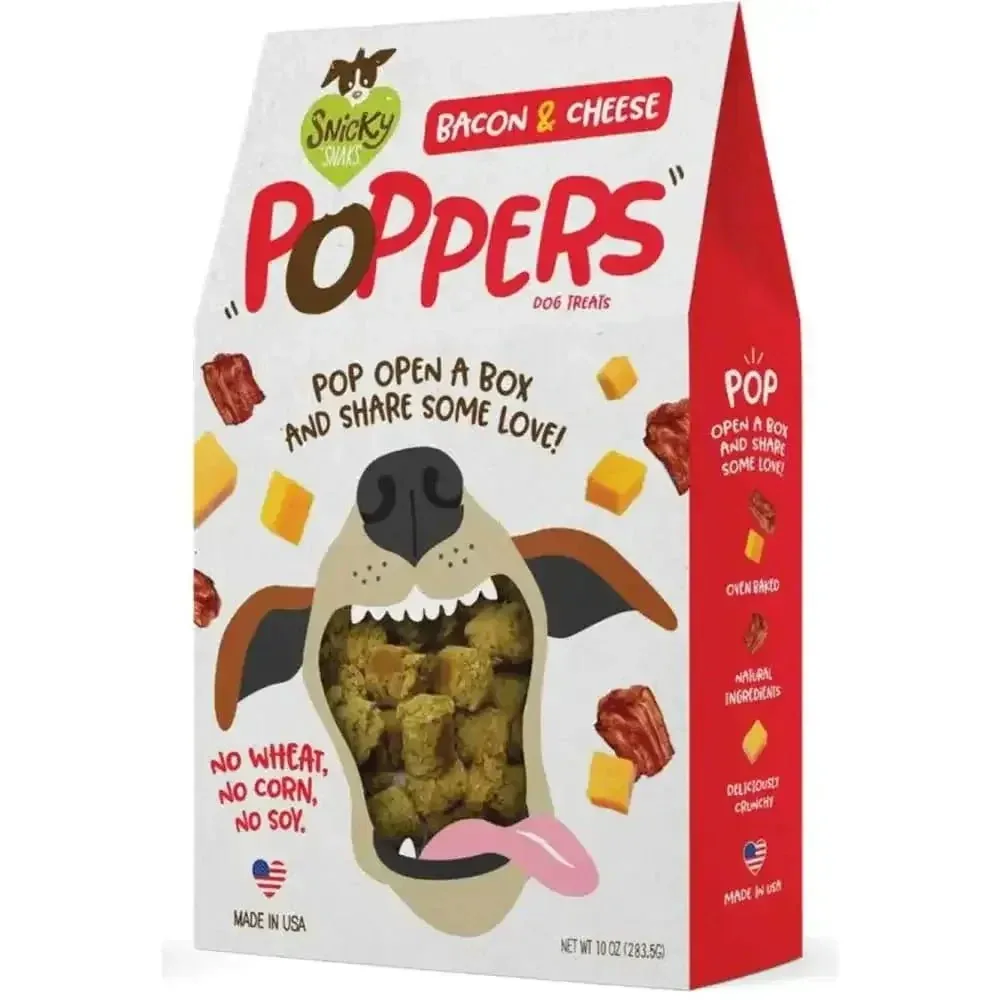 Snicky Snak Poppers Dog Treat 10 oz
