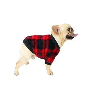 Soft Coral Fleece Dog Jumper for Cold Weather – Red, XL & XXL